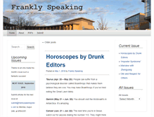 Tablet Screenshot of franklyspeakingnews.com